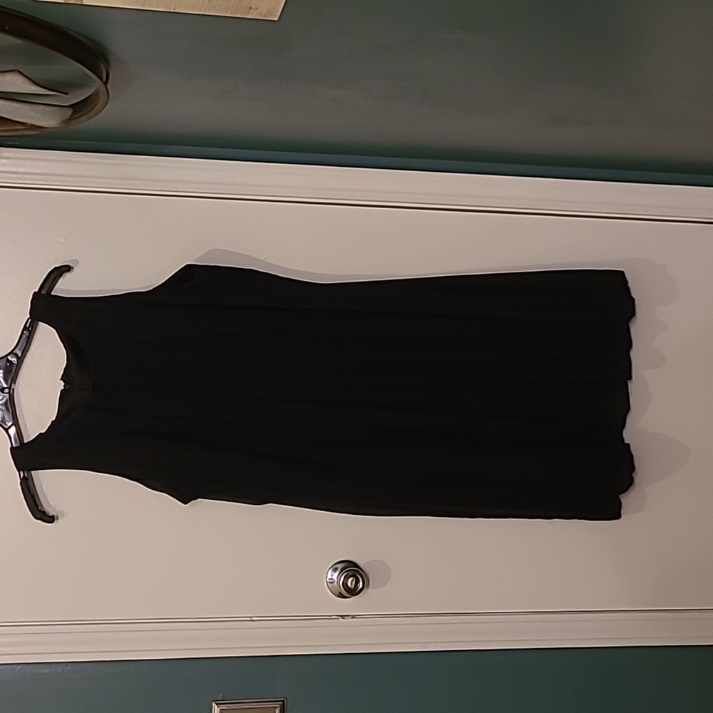 Black Pleated Party Dress